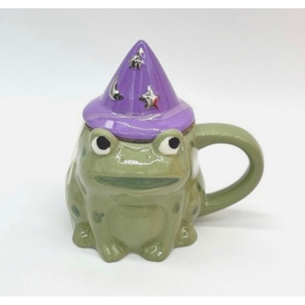Hyde and EEK! Boutique Figural Frog Mug with Lid - 9oz (NEW) - Picture 2 of 2